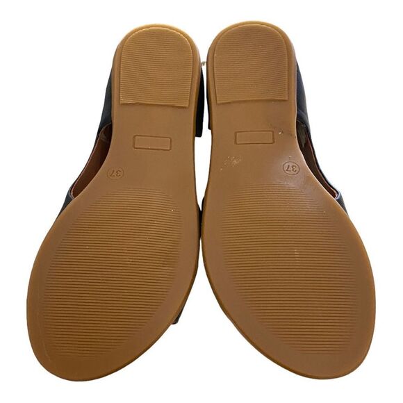 UNITY in DIVERSITY Women's Kira 171 Black Leather Sandals Flats 37 6.5 7 - Picture 7 of 7